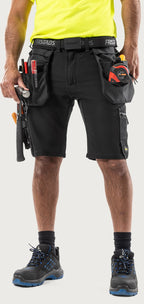 Flex rakentajan stretch shortsit – 2803 GHST - Musta