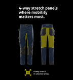 Stretch housut – Green 2905 GWM - Navysininen