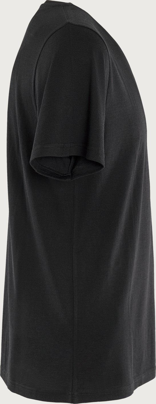 Litus merinovilla T-paita, unisex - Musta