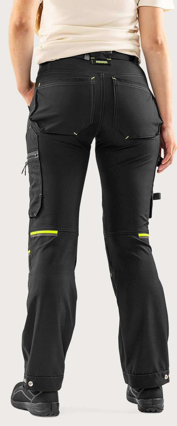 Naisten rakentajan stretch housut – 2802 GHST - Musta