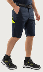 Shortsit – 2932 GWM - Navysininen/Neonkeltainen