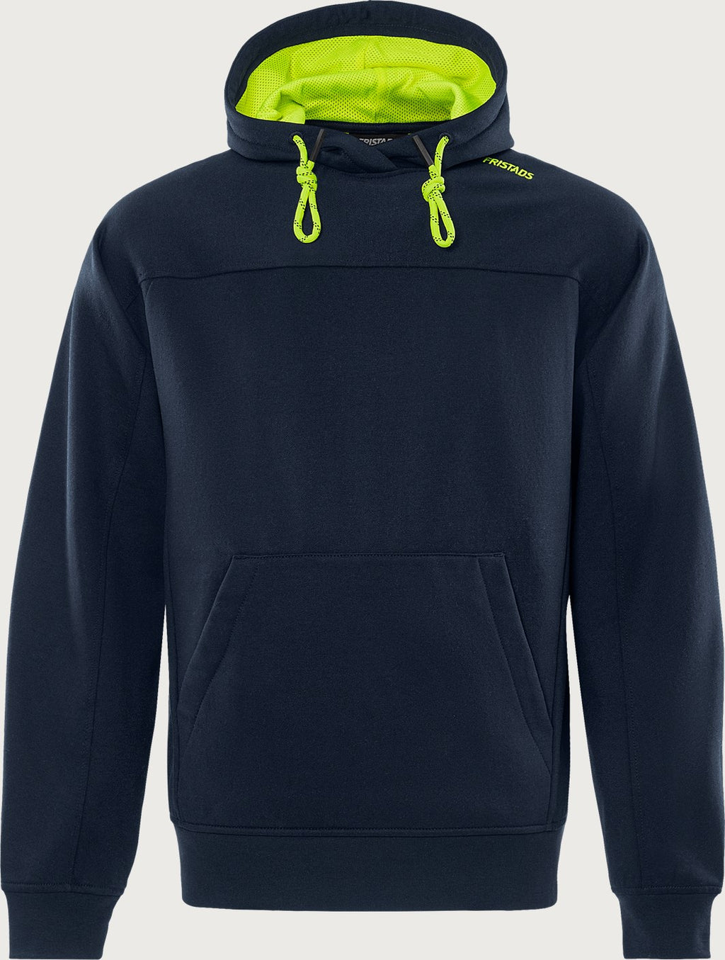 Hupullinen collegepaita – 7551 GSM - Navysininen/Neonkeltainen