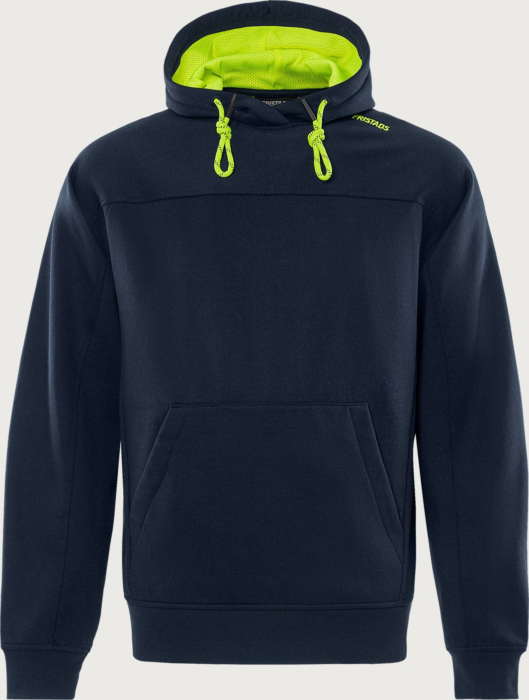 Hupullinen collegepaita – 7551 GSM - Navysininen/Neonkeltainen