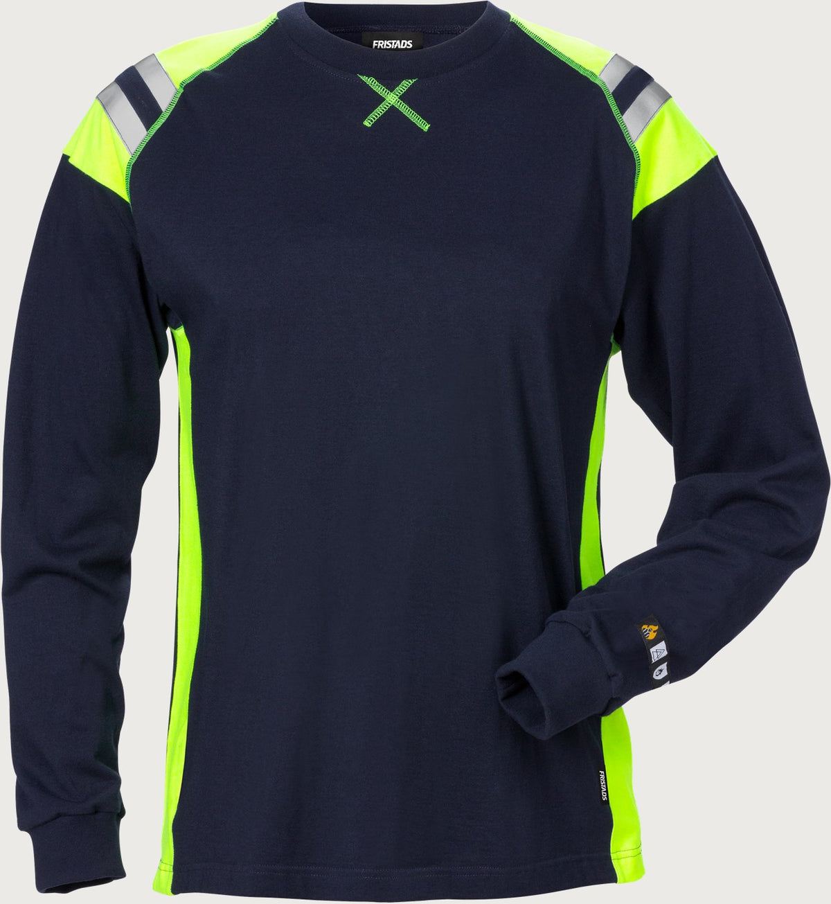 Naisten palosuojattu pitkähihainen t-paita – Flamestat 7098 TFLH - Tummansininen