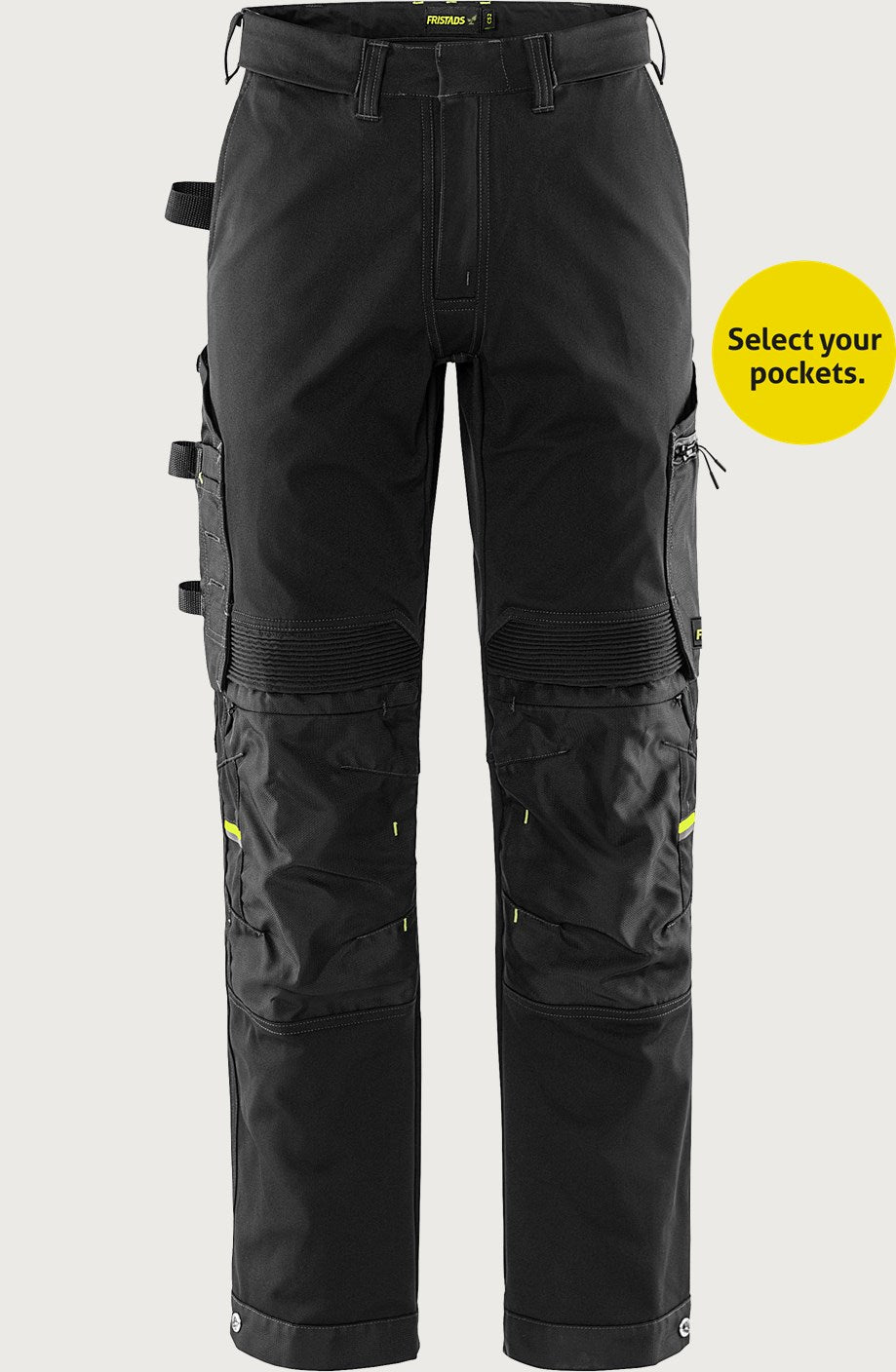 Rakentajan stretch housut – 2800 GSTT - Musta