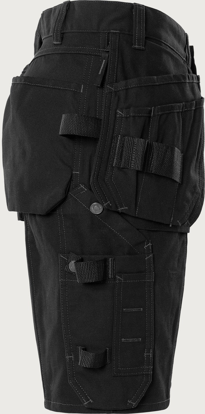 Rakentajan stretch shortsit – Green 2532 GCYD - Musta