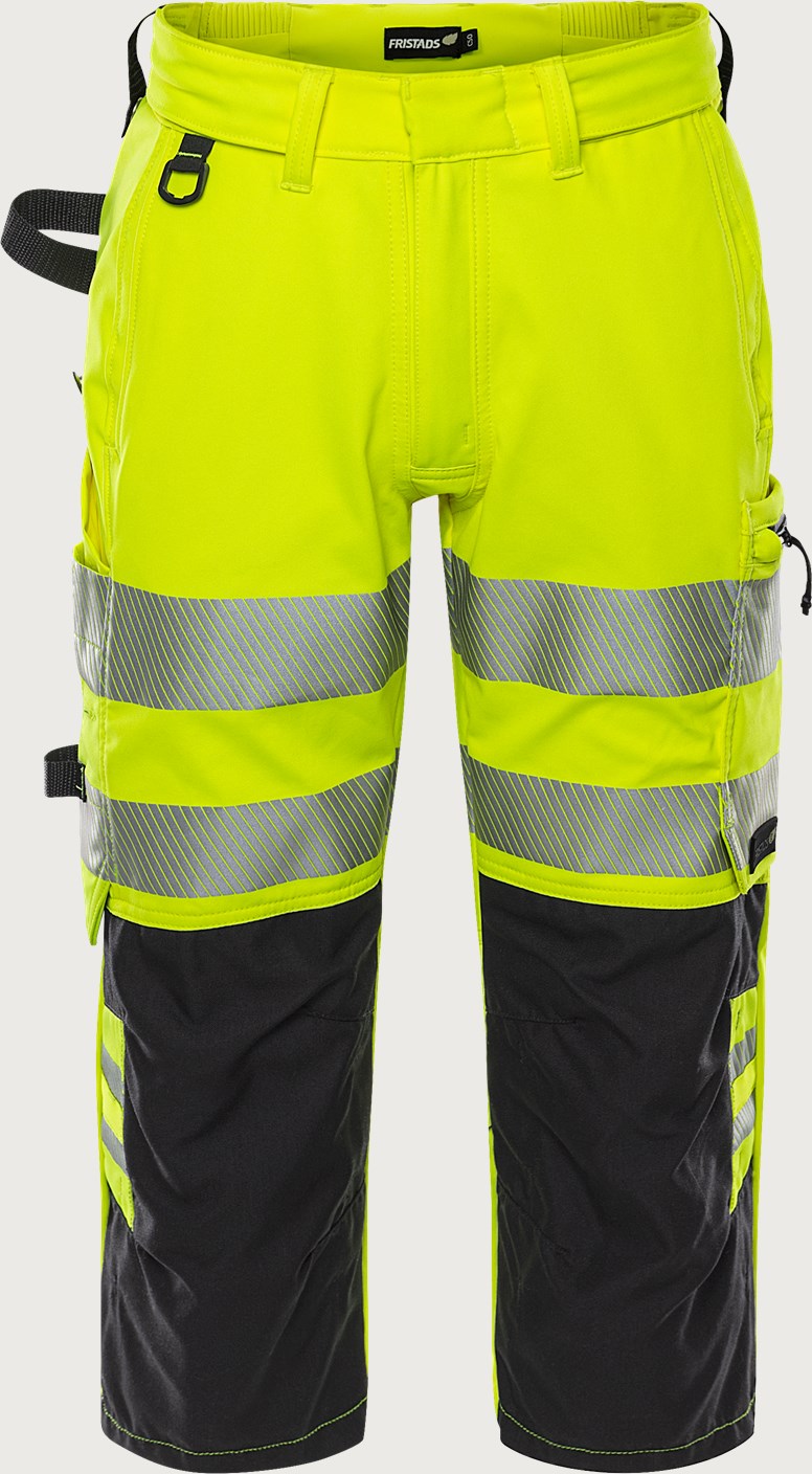 Stretch huomiopiraattihousut, luokka 2 – 2666 GSTP - Neonkeltainen/Musta