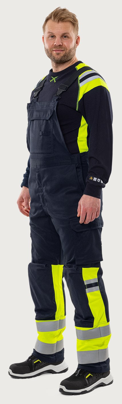 Palosuojattu stretch huomioavohaalari, luokka 1 – Flamestat 2168 ATHF - Neonkeltainen/Tummansininen
