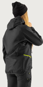 Naisten tekninen hupullinen softshell takki – 4872 GBF - Musta