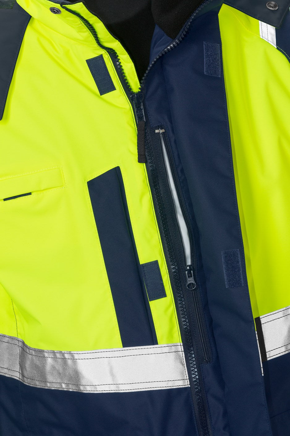 3-in-1 huomioparkatakki, luokka 3 – Airtech® 4036 GTT - Neonkeltainen/Tummansininen