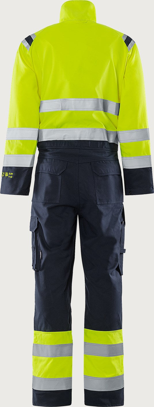 Palosuojattu huomioumpihaalari, luokka 3 – Flamestat 8175 ATHS - Neonkeltainen/Tummansininen