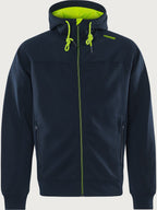Hupullinen collegetakki – 7550 GSM - Navysininen/Neonkeltainen
