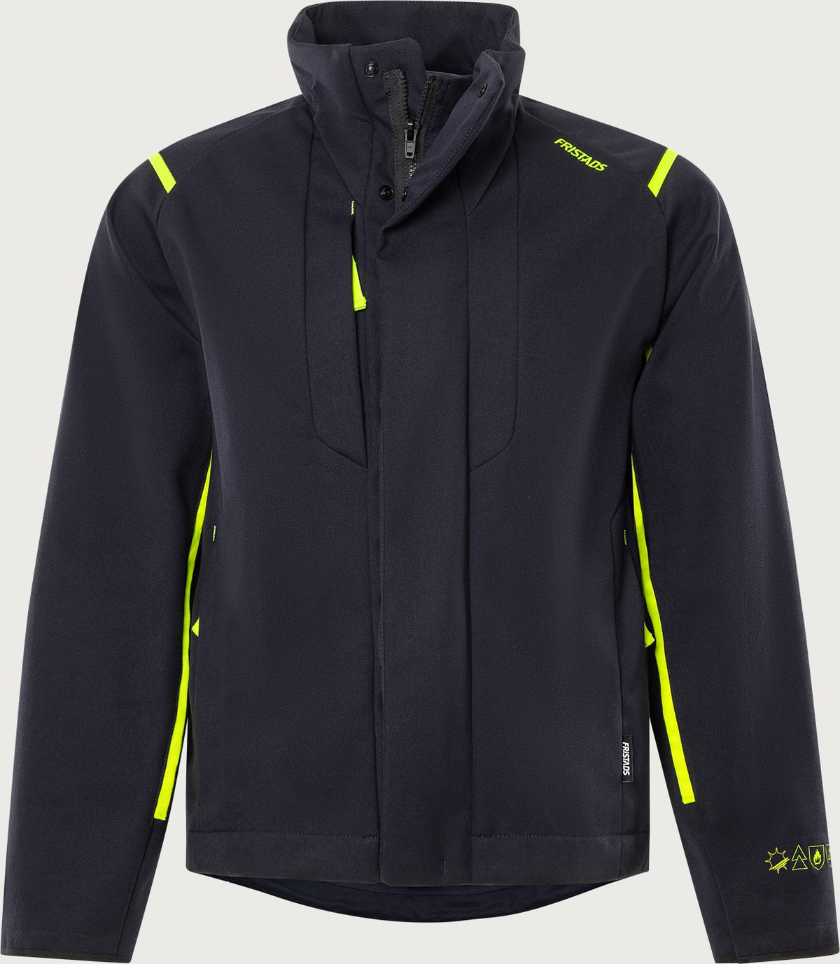 Palosuojattu stretch takki – Flamestat 4180 FSS - Navysininen/Neonkeltainen