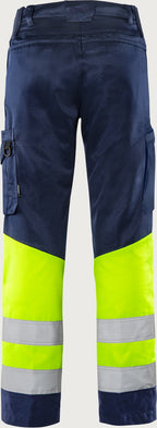 Huomiohousut, luokka 1 – Green 2668 GPLU - Neonkeltainen/Tummansininen
