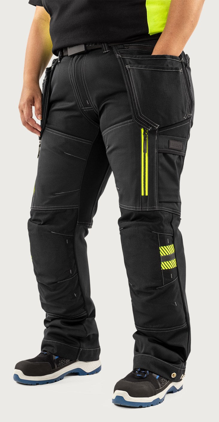 Naisten rakentajan stretch housut – 2569 STP - Musta