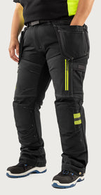 Naisten rakentajan stretch housut – 2569 STP - Musta