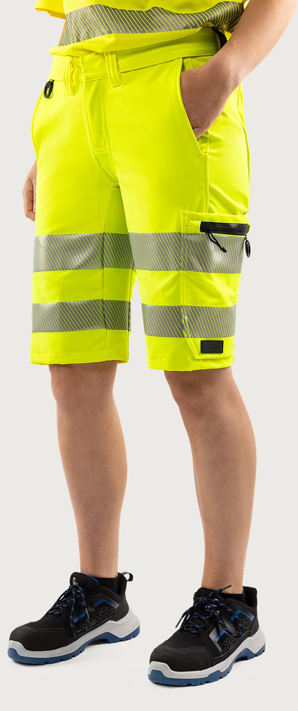 Naisten rakentajan stretch shortsit, luokka 1 – 2667 GSTP - Neonkeltainen