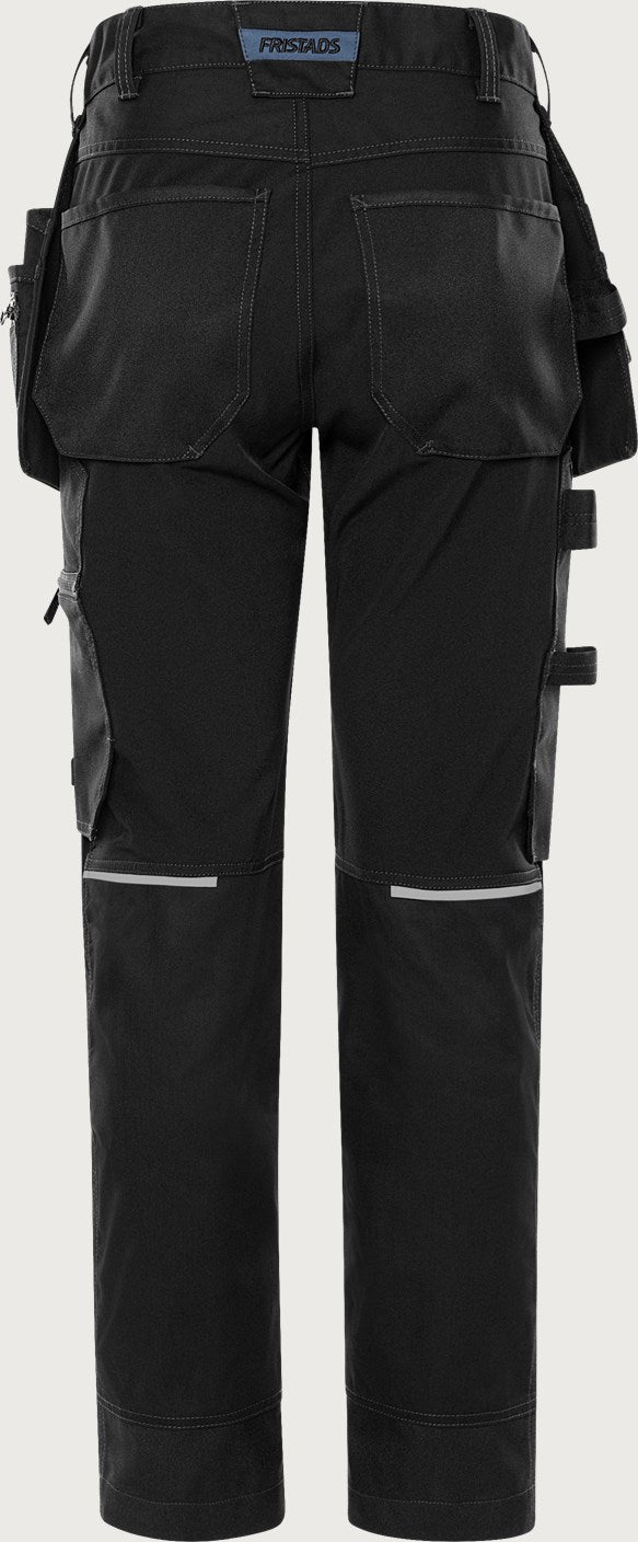 Naisten rakentajan stretch housut – 2901 GWM - Musta