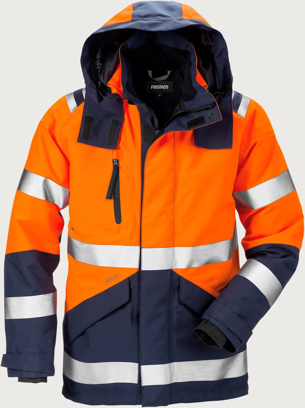 Huomiokuoritakki, luokka 3 – GORE-TEX 4988 GXB - Neonoranssi/Tummansininen