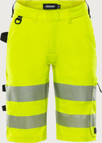 Naisten rakentajan stretch shortsit, luokka 1 – 2667 GSTP - Neonkeltainen