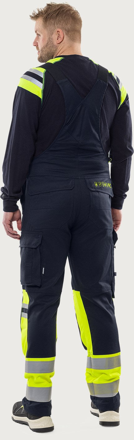 Palosuojattu stretch huomioavohaalari, luokka 1 – Flamestat 2168 ATHF - Neonkeltainen/Tummansininen