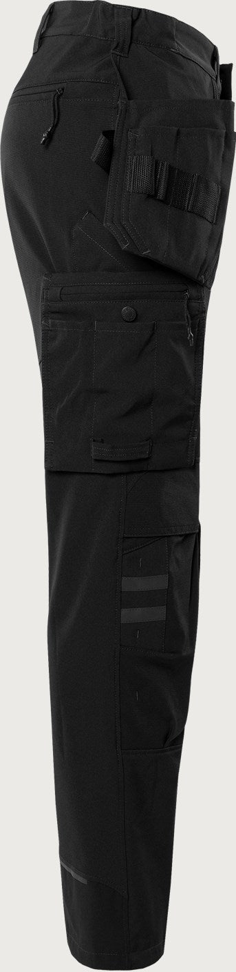 Naisten rakentajan stretch housut – 2599 LWS - Musta