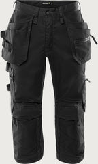 Rakentajan stretch piraattihousut – 2903 GWM - Musta