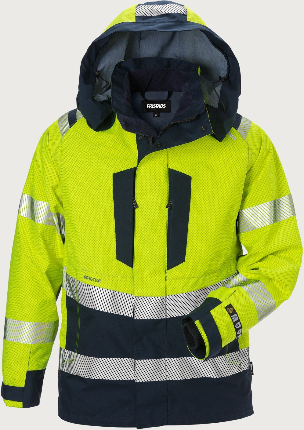 Palosuojattu huomiokuoritakki, luokka 3 – Flamestat GORE-TEX PYRAD® 4095 GXE - Neonkeltainen/Tummansininen