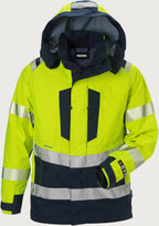 Palosuojattu huomiokuoritakki, luokka 3 – Flamestat GORE-TEX PYRAD® 4095 GXE - Neonkeltainen/Tummansininen