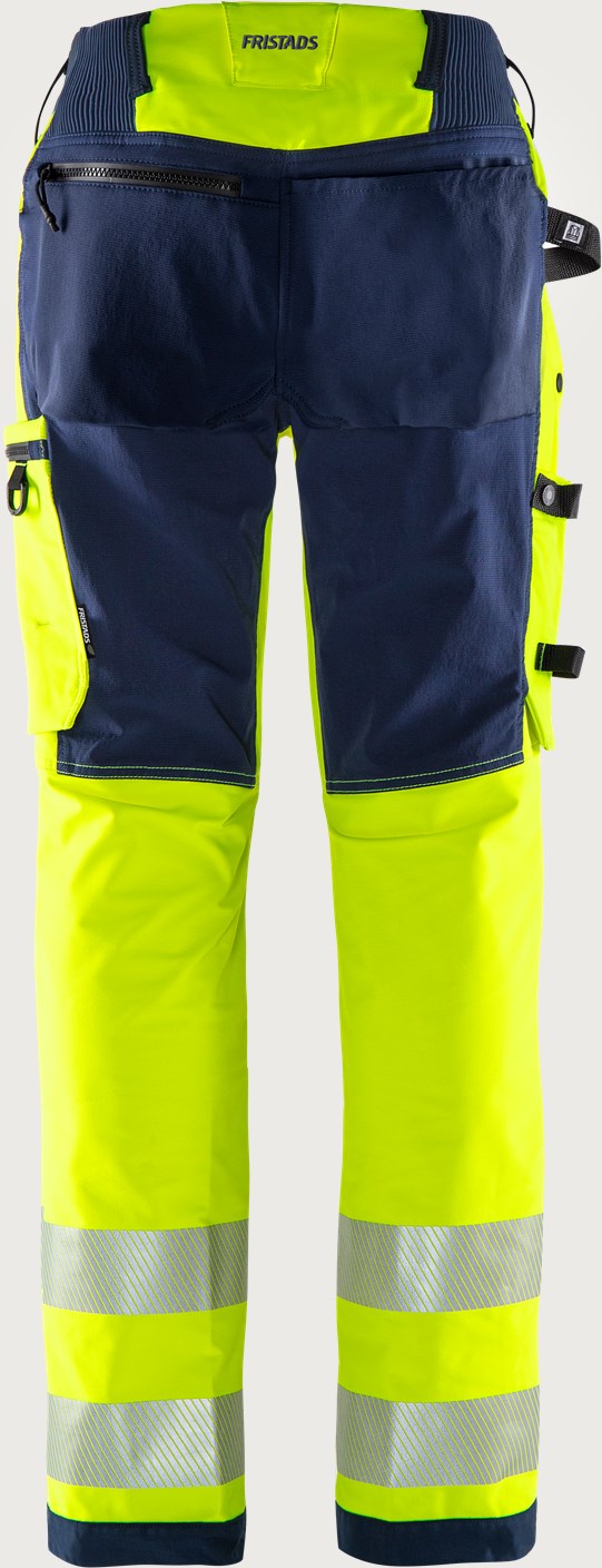 Naisten stretch huomiohousut, luokka 2 – Green 2665 GSTP - Neonkeltainen/Tummansininen