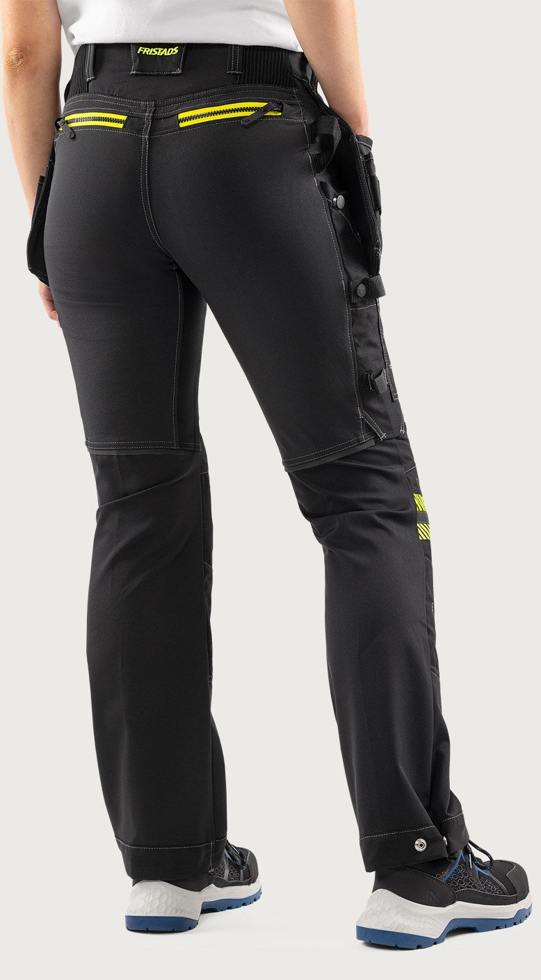 Naisten rakentajan stretch housut – 2569 STP - Musta