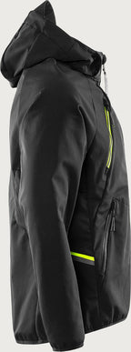 Tekninen hupullinen softshell takki – 4871 GBF - Musta