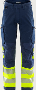 Stretch huomiohousut, luokka 1 – Green 2647 GSTP - Neonkeltainen/Tummansininen