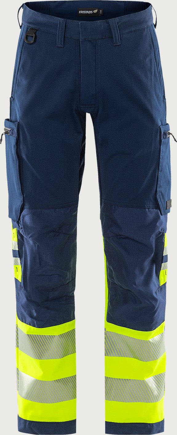 Stretch huomiohousut, luokka 1 – Green 2647 GSTP - Neonkeltainen/Tummansininen