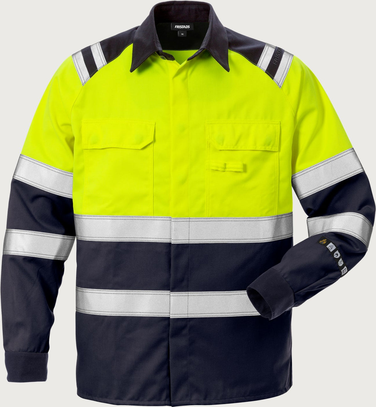 Palosuojattu huomiopaita, luokka 1 – Flamestat 7051 ATS - Neonkeltainen/Tummansininen