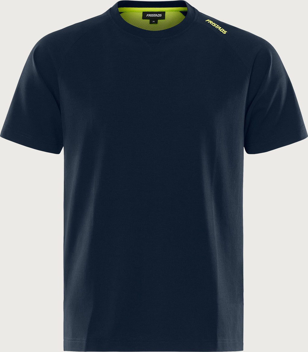Heavy stretch T-paita – 7553 GTME - Navysininen/Neonkeltainen