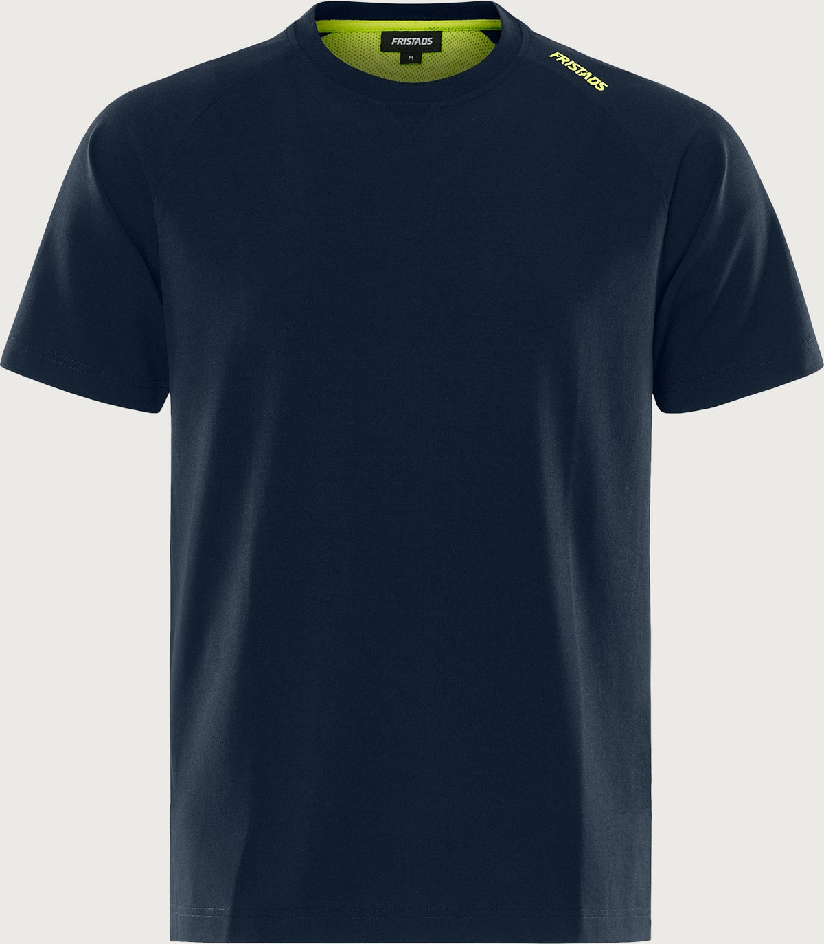 Heavy stretch T-paita – 7553 GTME - Navysininen/Neonkeltainen