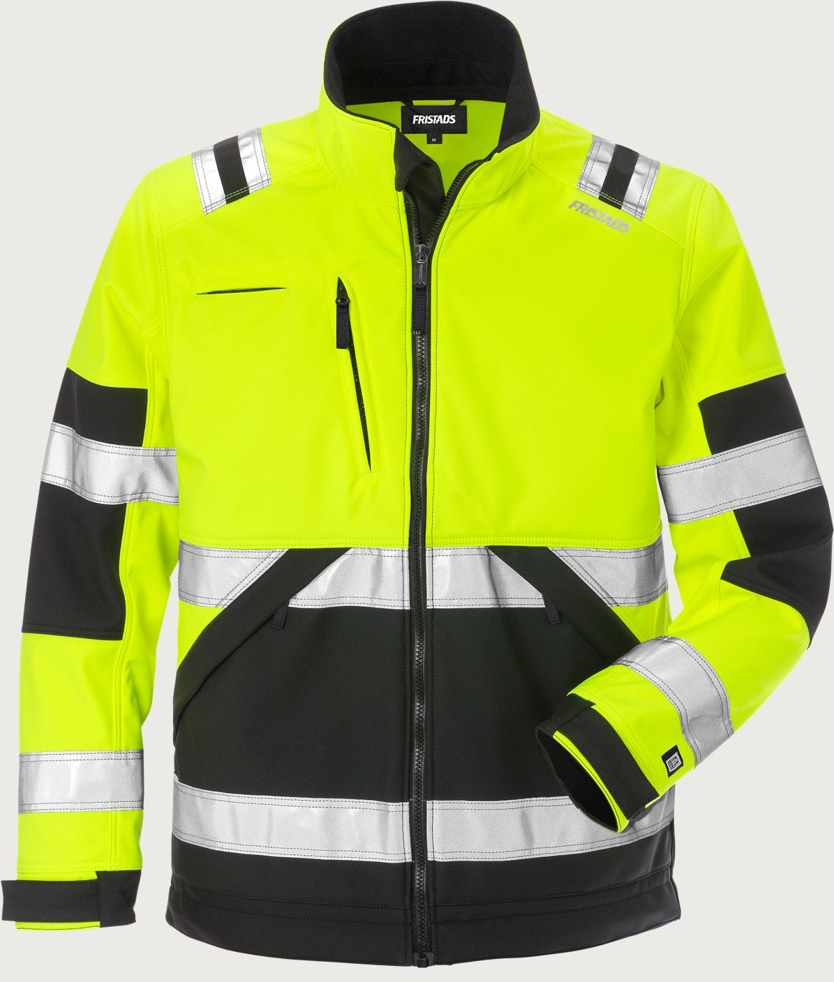 Softshell huomiotakki, luokka 2 – 4083 WYH - Neonkeltainen/Musta