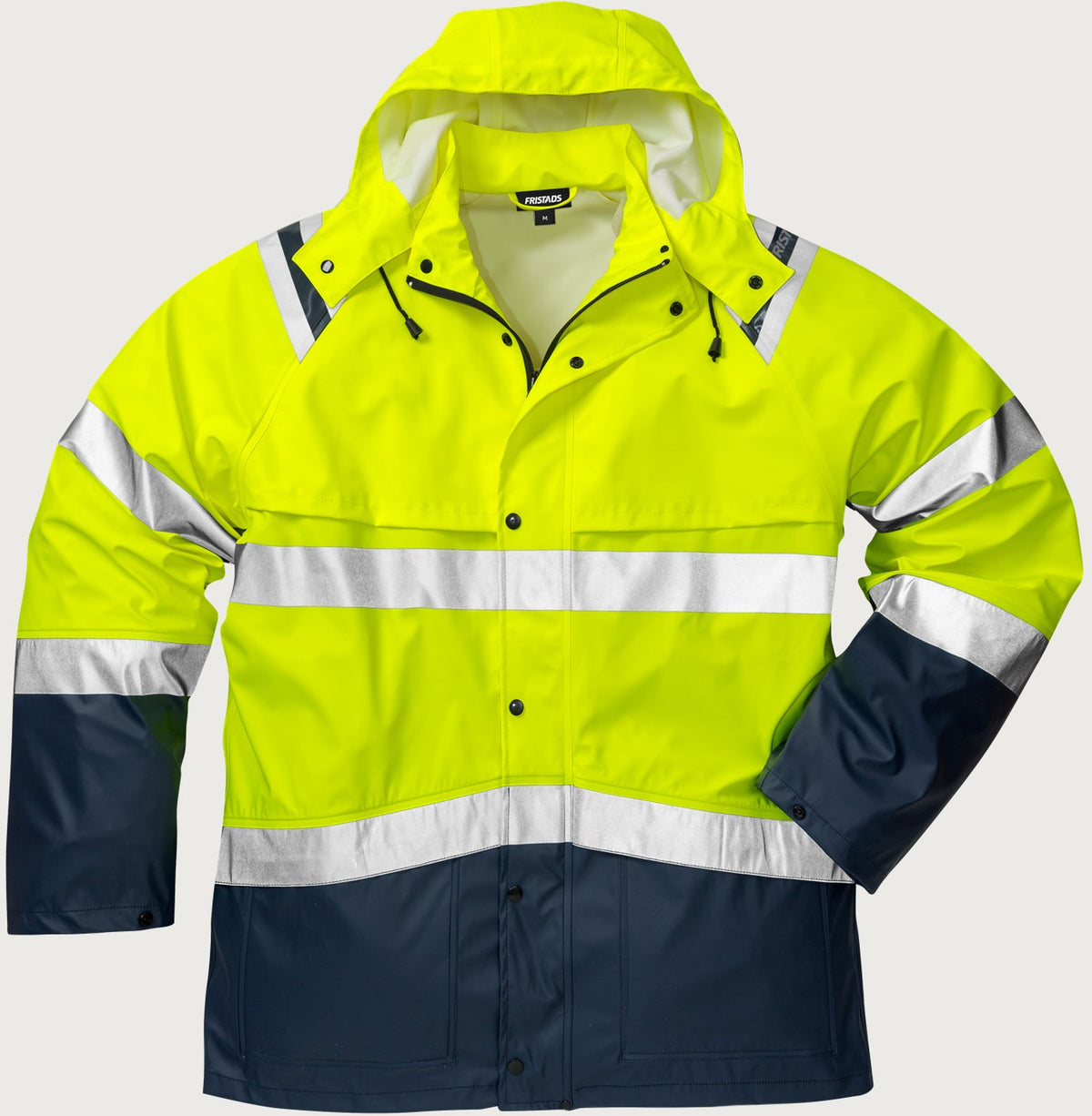 Huomiosadetakki, luokka 3 – 4624 RS - Neonkeltainen/Tummansininen