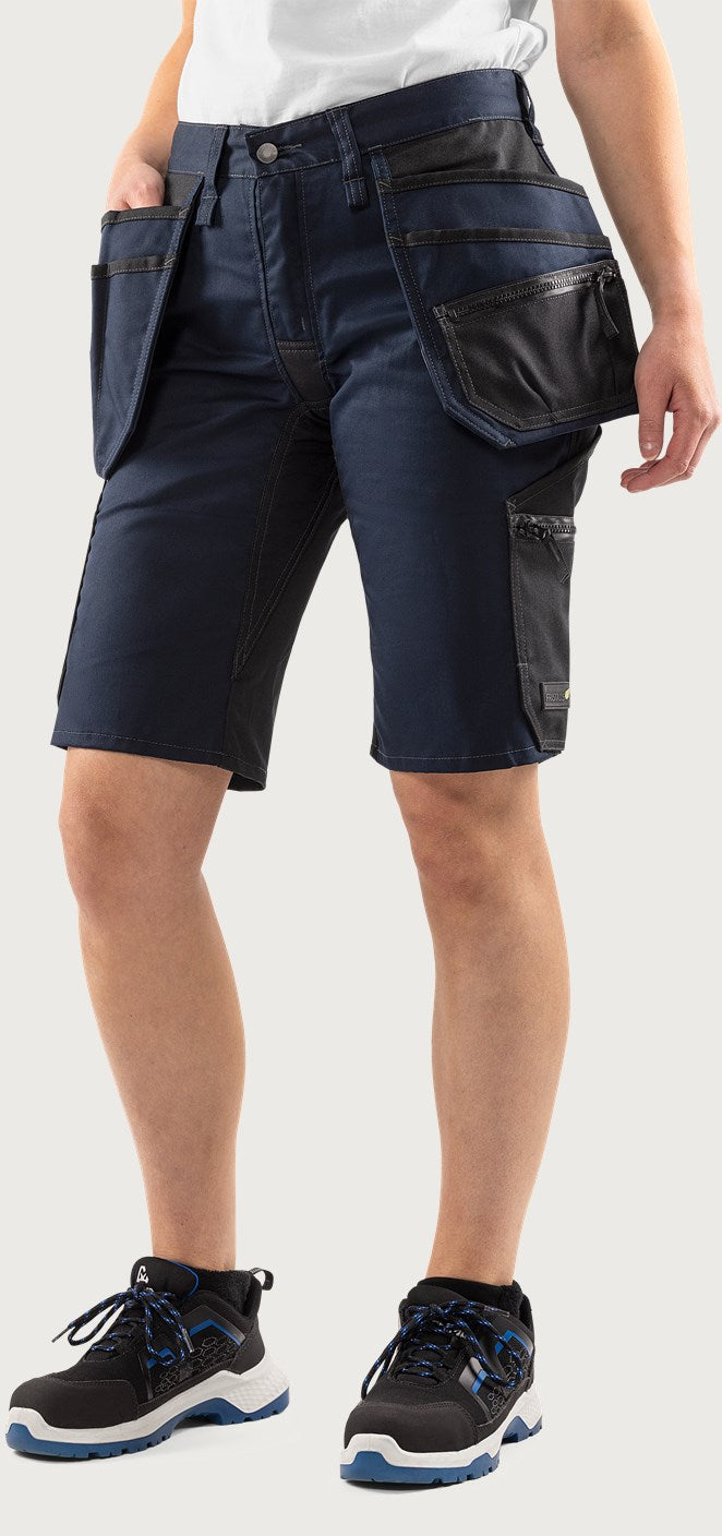 Naisten rakentajan stretch shortsit – 2904 GWM - Navysininen