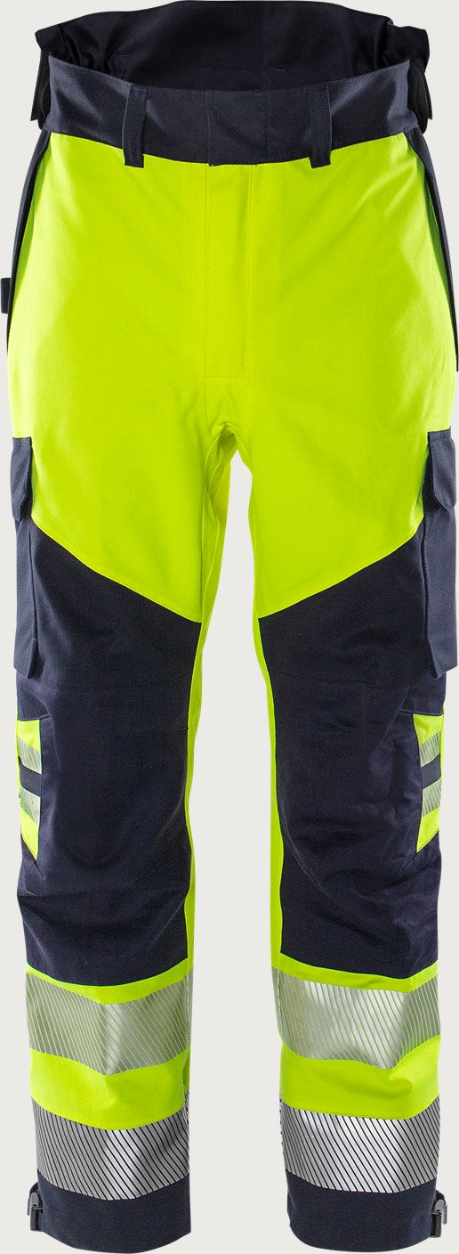 Palosuojatut huomiokuorihousut, luokka 2 – Airtech® 2525 ATHR - Neonkeltainen/Tummansininen