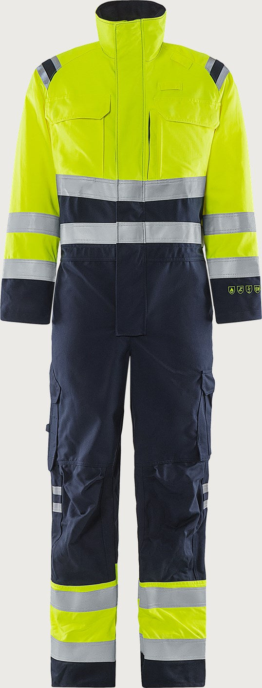 Palosuojattu huomioumpihaalari, luokka 3 – Flamestat 8175 ATHS - Neonkeltainen/Tummansininen