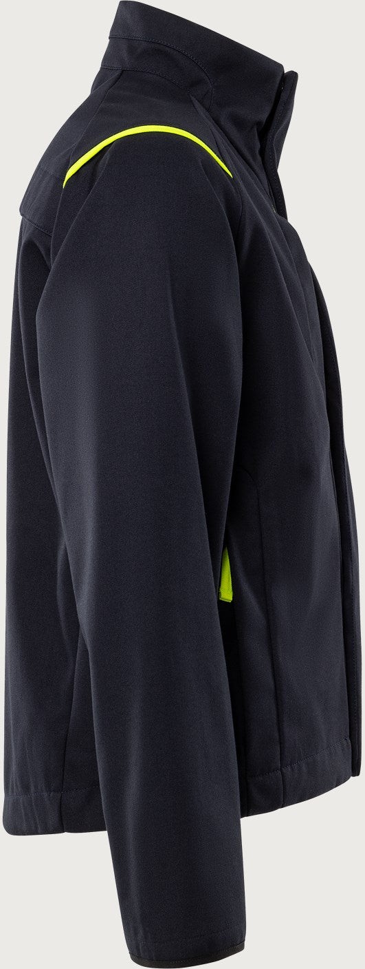 Palosuojattu stretch takki – Flamestat 4180 FSS - Navysininen/Neonkeltainen