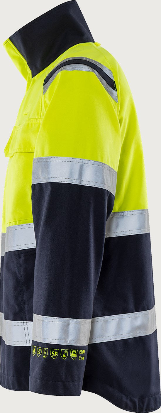 Palosuojattu huomiotakki, luokka 2 – Flamestat 4176 ATHS - Neonkeltainen/Tummansininen