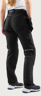 Naisten rakentajan stretch housut – 2901 GWM - Musta