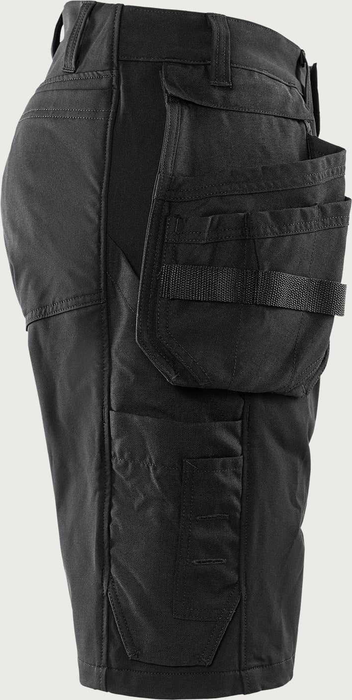 Rakentajan stretch shortsit – 2831 GSTT - Musta