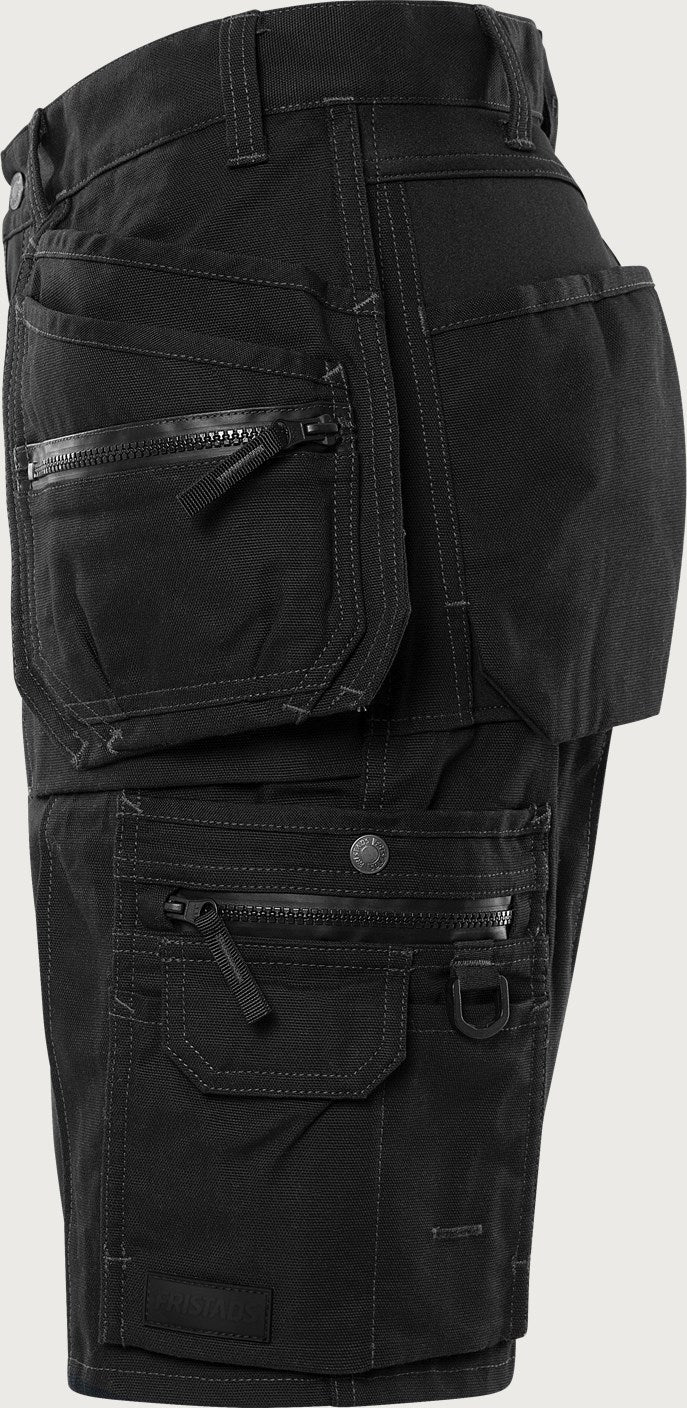 Naisten rakentajan stretch shortsit – 2527 GCYD - Musta