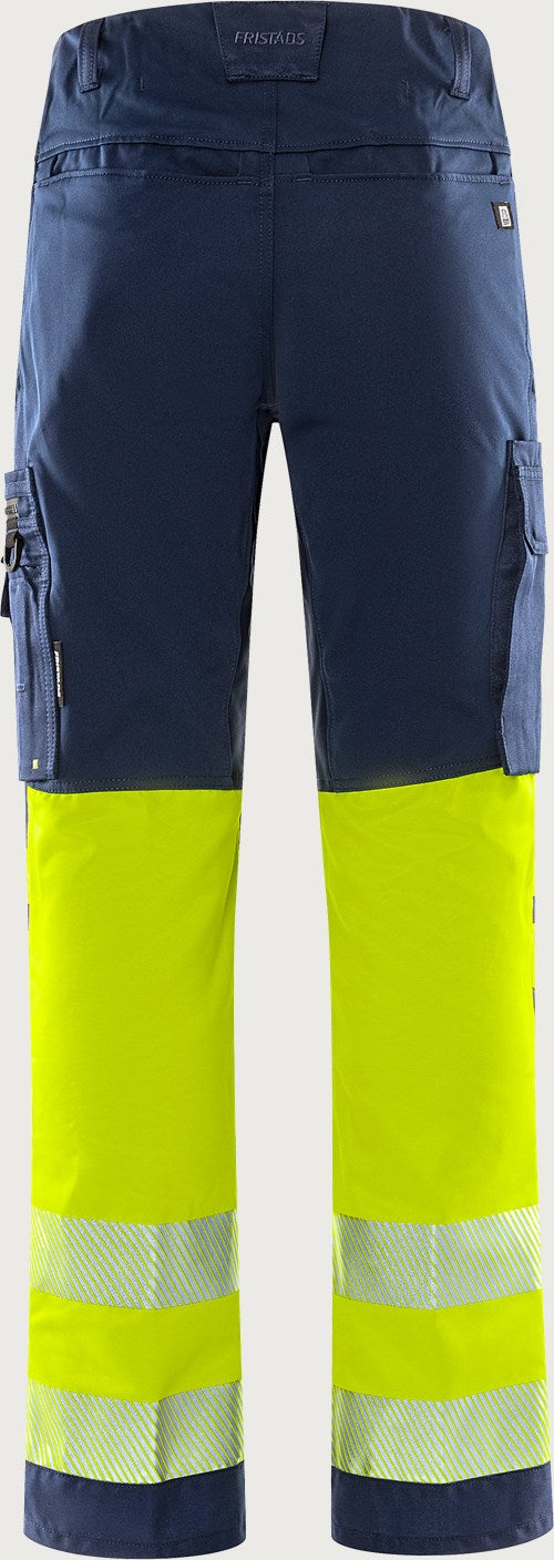 Stretch huomiohousut, luokka 1 – 2705 PLU - Neonkeltainen/Tummansininen