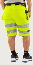 Naisten rakentajan stretch shortsit, luokka 1 – 2667 GSTP - Neonkeltainen