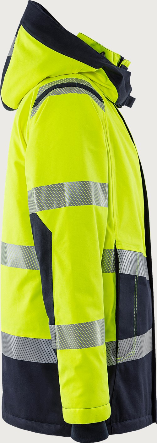 Palosuojattu huomiotalviparka, luokka 3 – Flamestat Airtech® 4086 ATHR - Neonkeltainen/Tummansininen